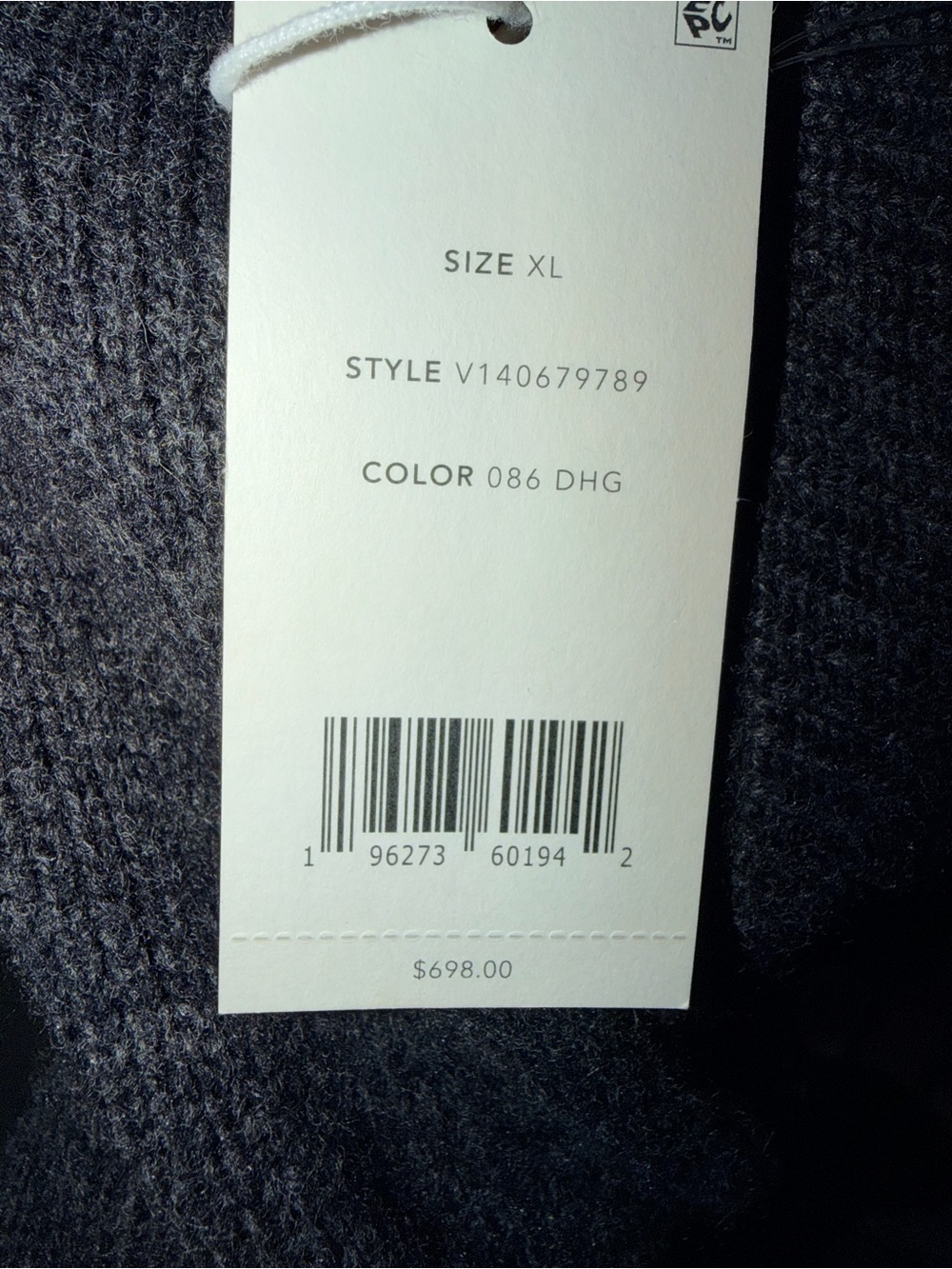 Vince Charcoal Wool Blend Draped Car Sweater Coat NWT - Picture 9 of 9